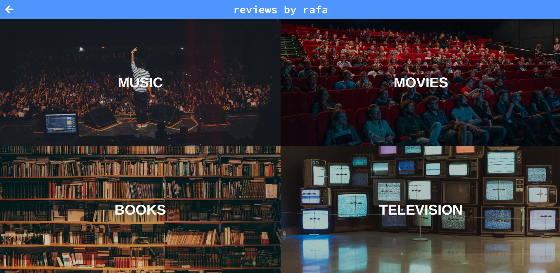 Screenshot of Review Blog